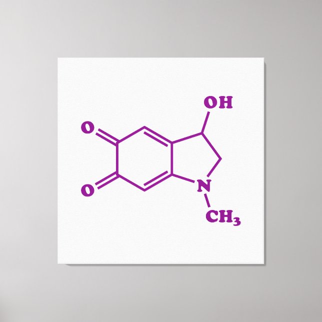 Adrenochrome Molecular Chemical Formula Canvas Print (Front)