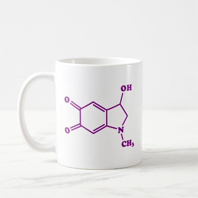 Adrenochrome Molecular Chemical Formula Coffee Mug (Left)