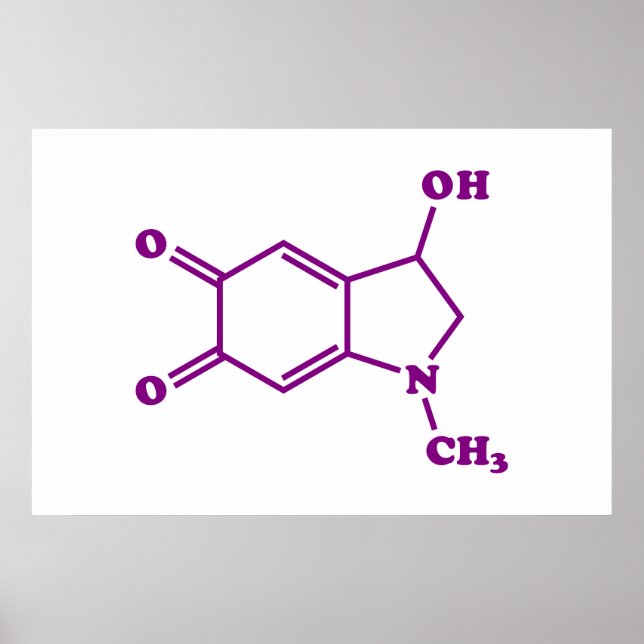 Adrenochrome Molecular Chemical Formula Poster (Front)
