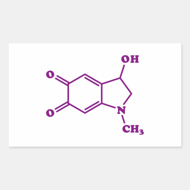 Adrenochrome Molecular Chemical Formula Rectangular Sticker (Front)