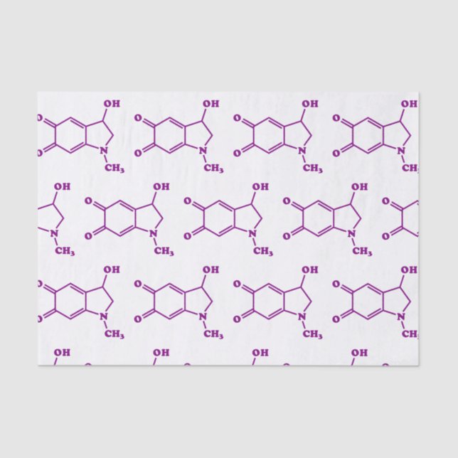 Adrenochrome Molecular Chemical Formula Tissue Paper (Front)