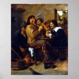 Adriaen Brouwer The Smokers Poster