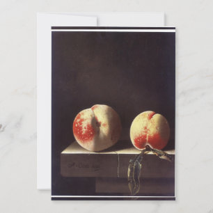 Adriaen Coorte - Two Peaches Invitation