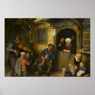 Adriaen van Ostade - The Fiddler Poster