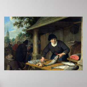 Adriaen van Ostade - The Fishwife Poster