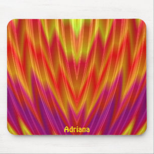 ADRIANA ~ Red, Yellow and Purple Mouse Pad