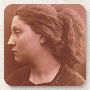 Adriana (sepia photo) coaster