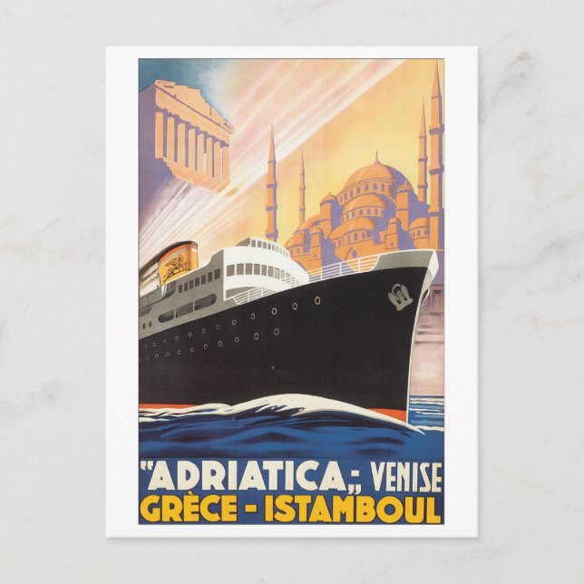 Adriatica Vinise Grece Istamboul Postcard (Front)