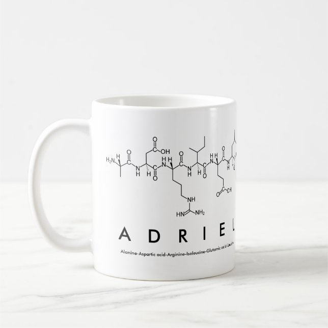 Adriel peptide name mug (Left)
