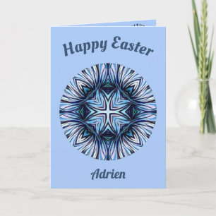 ADRIEN ~ Easter card ~ Shades of Blue and White