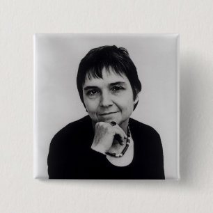 Adrienne Cecile Rich , 1970s 15 Cm Square Badge