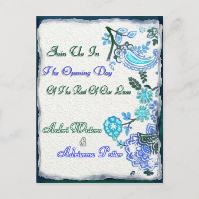 Adrienne's  Final Invite (Front)