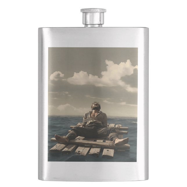 Adrift stainless steel flask (Front)