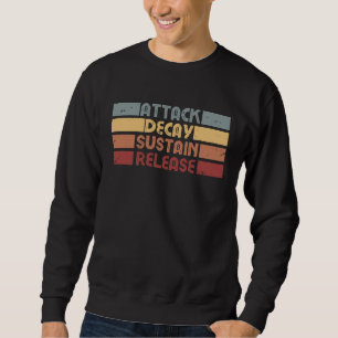 ADSR Synth Synthesizer Retro Music Sweatshirt