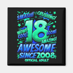 Adult 18 Year Old For Boys 18th Birthday Boy  Magnet