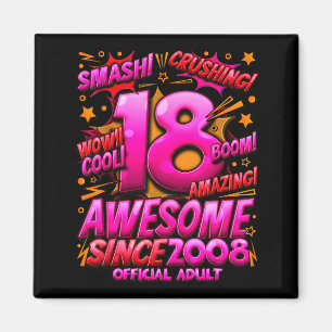 Adult 18 Year Old For Boys 18th Birthday Boy  Magnet