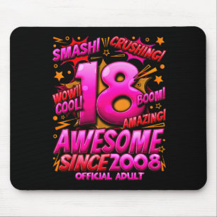 Adult 18 Year Old For Boys 18th Birthday Boy  Mouse Pad