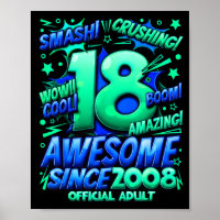 Adult 18 Year Old For Boys 18th Birthday Boy