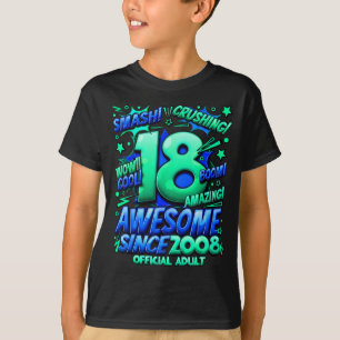Adult 18 Year Old For Boys 18th Birthday Boy  T-Shirt