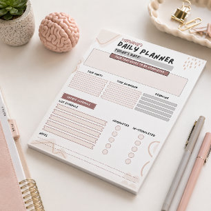 Adult ADD Organisation Daily Planner Template Notepad