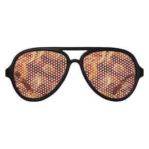 Adult Aviator Style Bacon Party Shades. Sunglasses