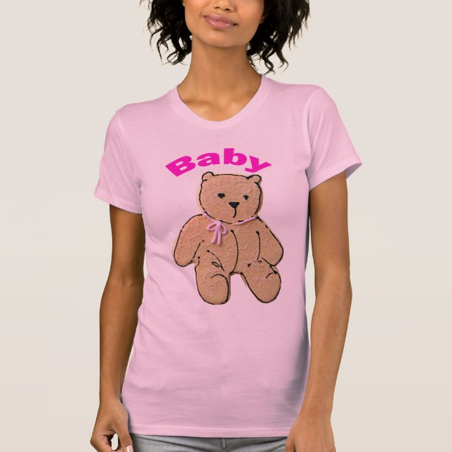 Adult Baby Girl Baby Bear T-Shirt (Front)