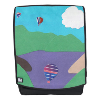 Adult Backpack with Mountain Lake Design