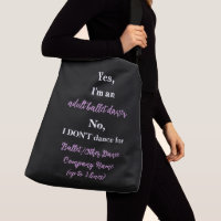 Adult Ballet Dancer Pale Plum/White Text