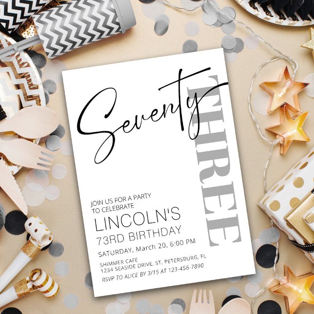 Adult Birthday 71 72 73 74 75 76 77 78 79 Invitation (Creator Uploaded)