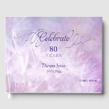 Adult Birthday Party Guest Book for Any Age