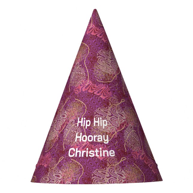 Adult Birthday Party Hip Hip Hooray  Party Hat (Front)