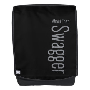 Adult black backpack