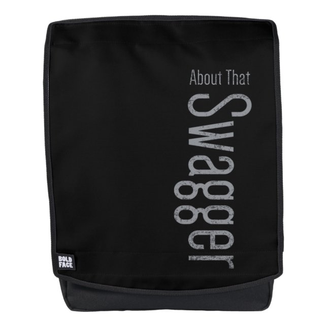 Adult black backpack (Front)