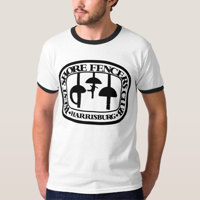 Adult Black Ring T w/WSFC logo T-Shirt (Front)