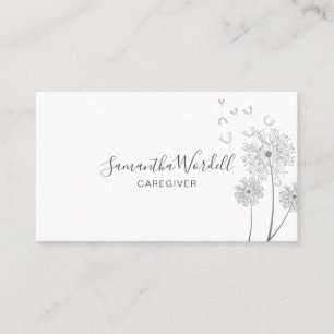 Adult Caregiver Home Health Aid Business Card