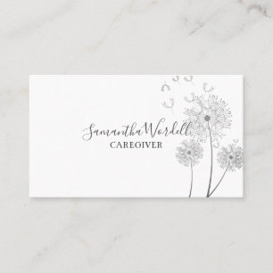 Adult Caregiver Home Health Aid Nursing Business Card