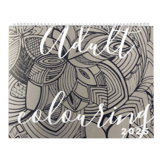Adult colouring book calendar 2005 as continuation