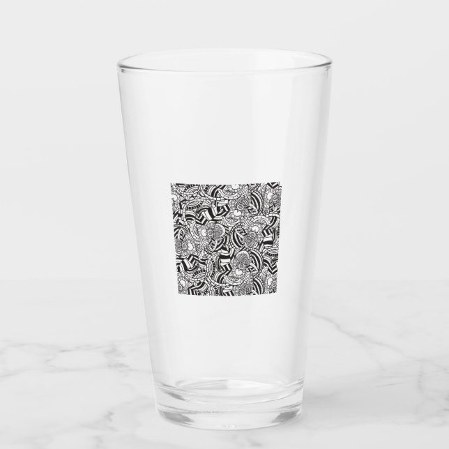 Adult colouring book glass (Front)