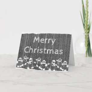 Adult Colouring: Christmas Card Gingerbread Men