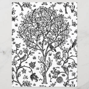 Adult Colouring Page, William Morris Tree of Life