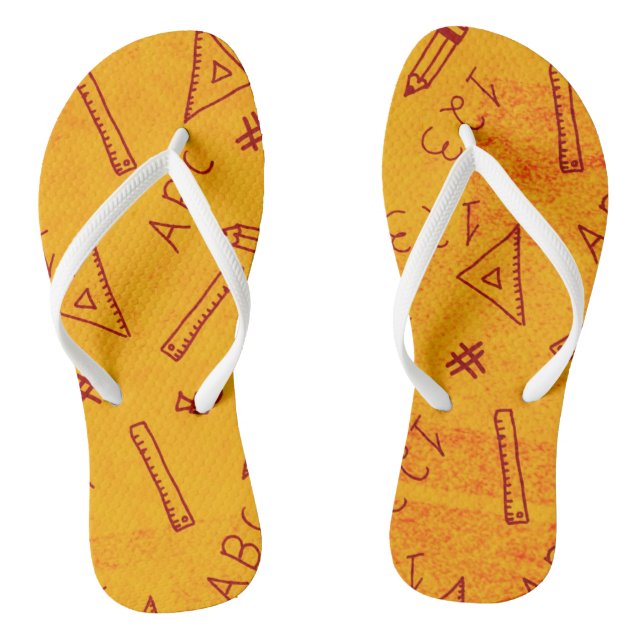 Adult Flip Flops, Slim Straps Jandals (Footbed)