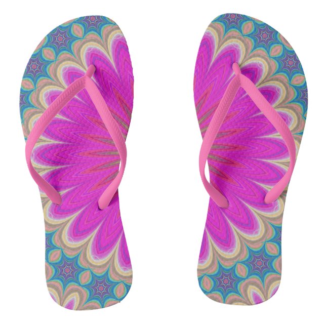 Adult Flip Flops, Slim Straps Jandals (Footbed)
