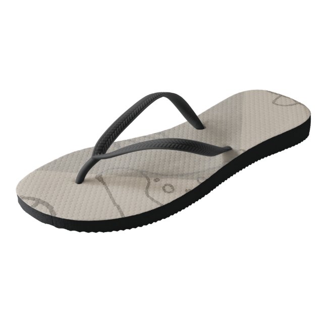 Adult Flip Flops, Slim Straps Jandals (Angled)