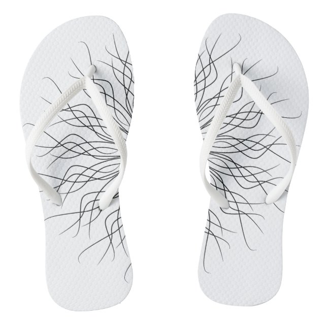 Adult Flip Flops, Slim Straps Jandals (Footbed)