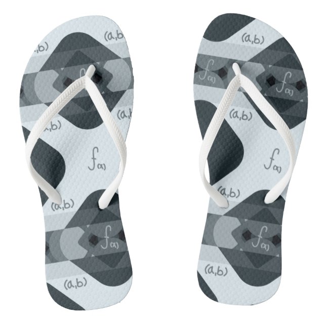 Adult Flip Flops, Slim Straps Jandals (Footbed)