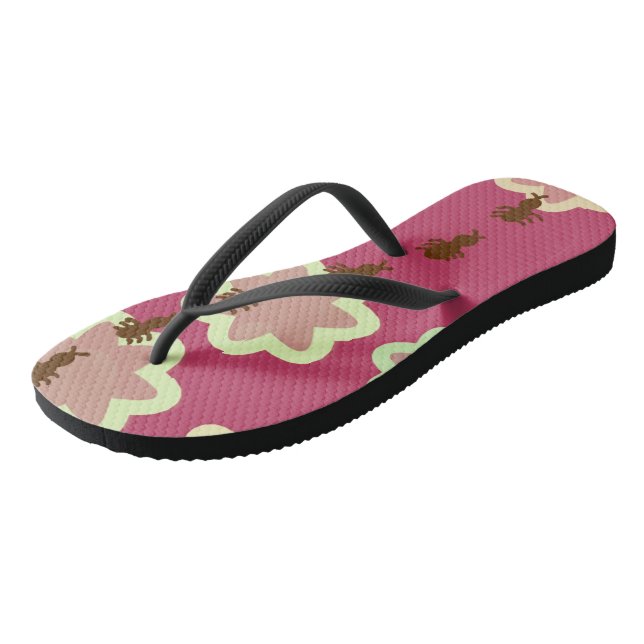 Adult Flip Flops, Slim Straps Jandals (Angled)