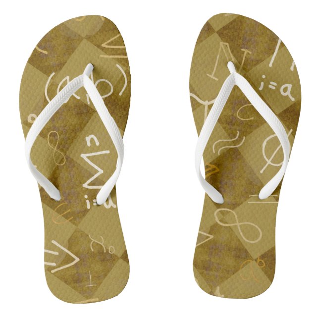 Adult Flip Flops, Slim Straps Jandals (Footbed)