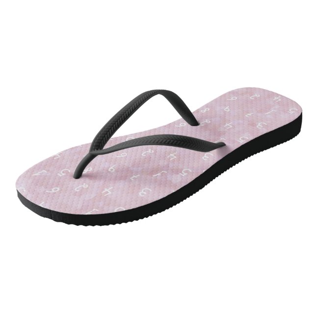 Adult Flip Flops, Slim Straps Jandals (Angled)