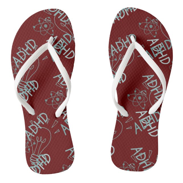 Adult Flip Flops, Slim Straps Jandals (Footbed)