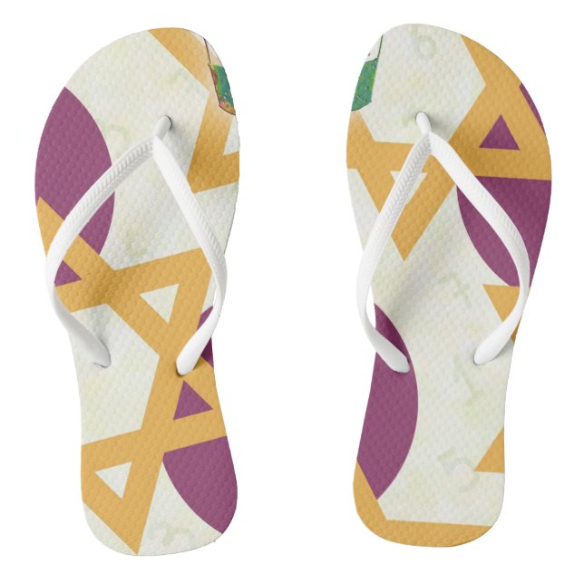 Adult Flip Flops, Slim Straps Jandals (Footbed)